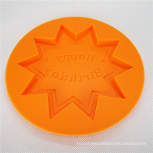 Silicone Chocolate mould-Round with happy birthday